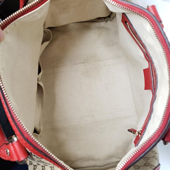 Gucci Boston Medium Canvas Crossbody and Shoulder Bag 650-092625 - Picture 10 of 14